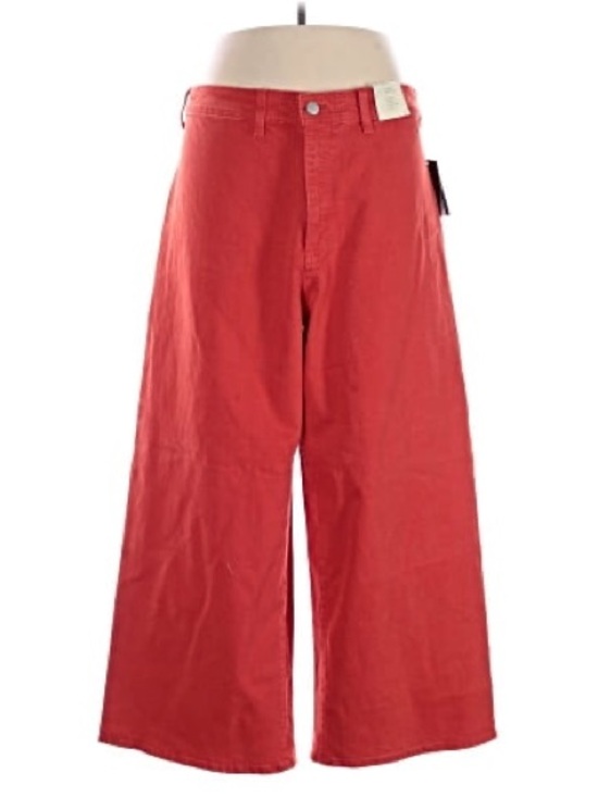 Universal Thread Denim - Universal Thread Red Wide Leg Flare Jeans